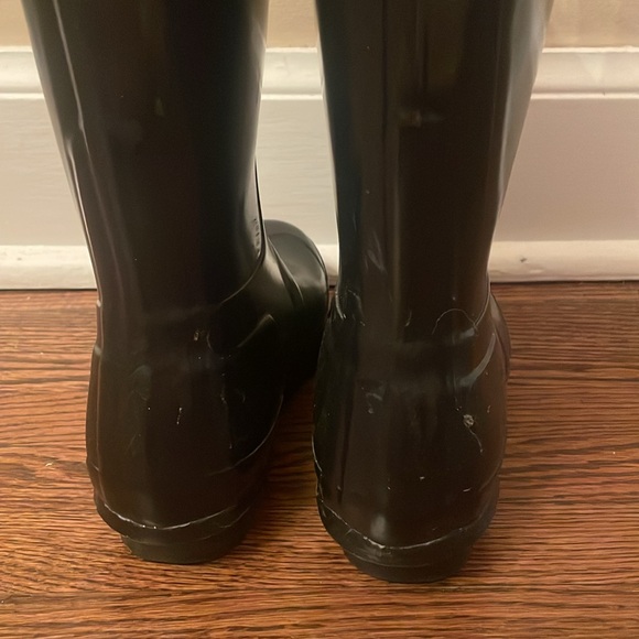 Hunter Original Black Gloss Rain Boots - Picture 5 of 6